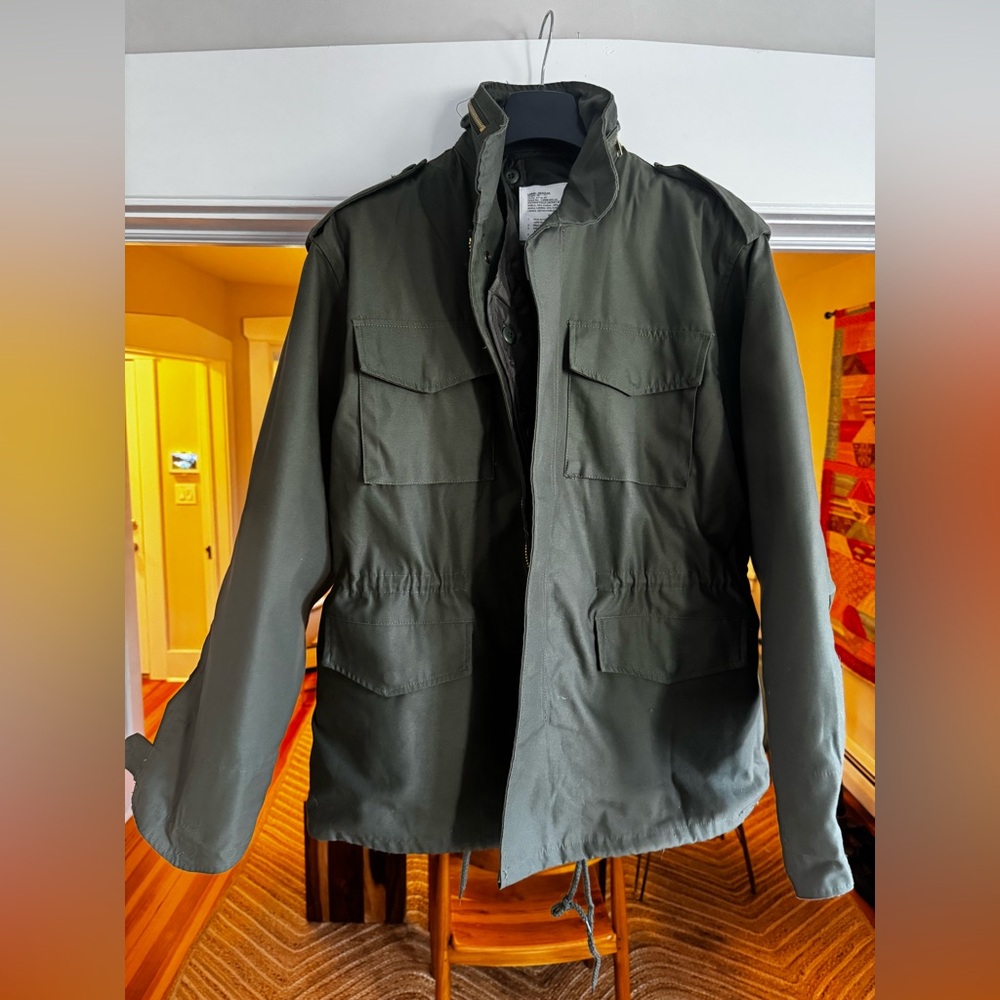 Men's Olive Green Military Jacket